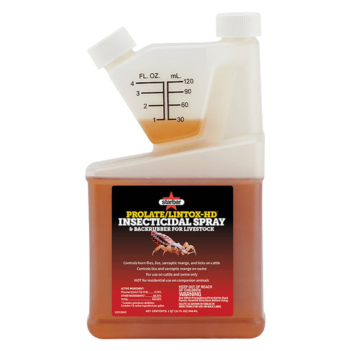 Prolate/Lintox - HD Insecticide Fly Spray & Backrubber for Livestock - SBA2 - 1 quart - 1