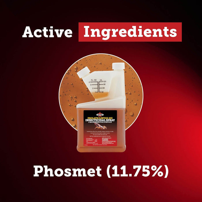Prolate/Lintox-HD Insecticide Fly Spray & Backrubber for Livestock - SBP2 - 1 gallon - 8