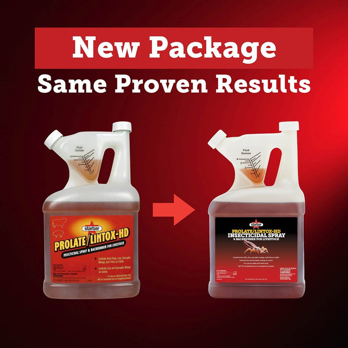 Prolate/Lintox-HD Insecticide Fly Spray & Backrubber for Livestock - SBP2 - 1 gallon - 3