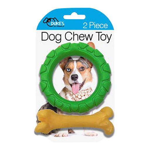 Puppy Ring and Bone Chew Toys, 2 pk - KL23B - Assorted - Small - 2pk - 1