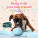 Pupsicle 'Birthday' Party Treat Dispensing Dog Toy – Interactive, Long - Lasting Chew & Puzzle Toy for Dogs - WO2AZ - Small - Blue - 1 ct - 7