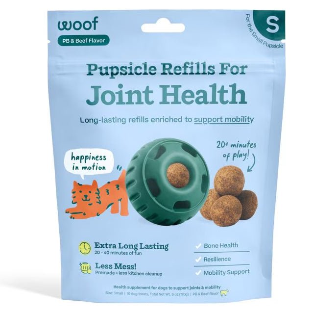Pupsicle Everyday Wellness Pops Refills – Long Lasting Dog Treats for Joint, Calm, Allergy & Whole Body Health - WO2AC - Joint - Small - 6 oz - 8