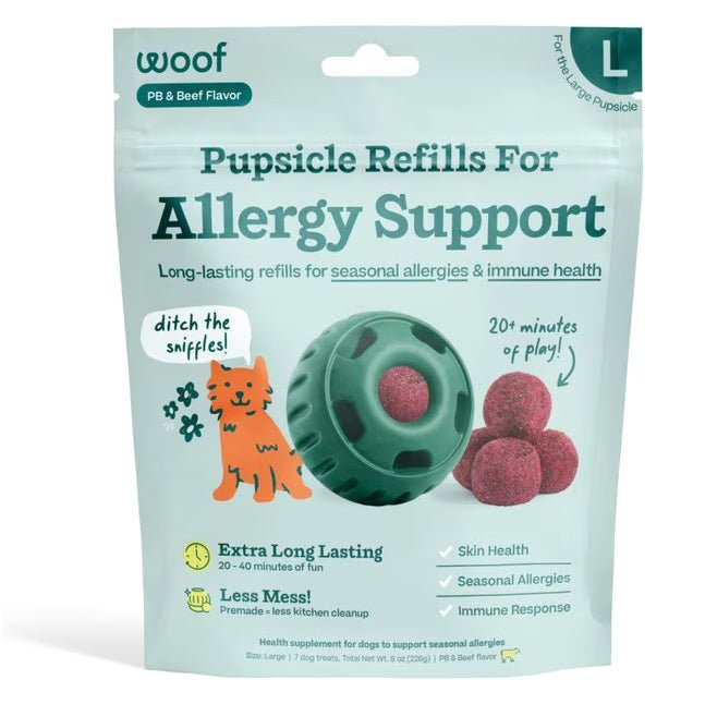 Pupsicle Everyday Wellness Pops Refills – Long Lasting Dog Treats for Joint, Calm, Allergy & Whole Body Health - WO2AG - Allergies & Immune - Large - 8 oz - 21