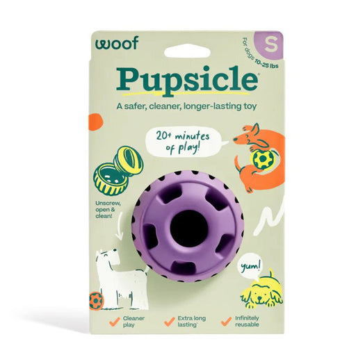 Pupsicle Treat Dispensing Dog Toy – Interactive, Long - Lasting Chew & Puzzle Toy for Dogs - WO2BX - Small - Lavender - 1 ct - 3