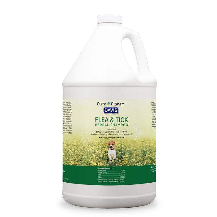 Pure Planet Flea & Tick Herbal Shampoo for Dogs & Cats - DDMZ - Gallon - 3
