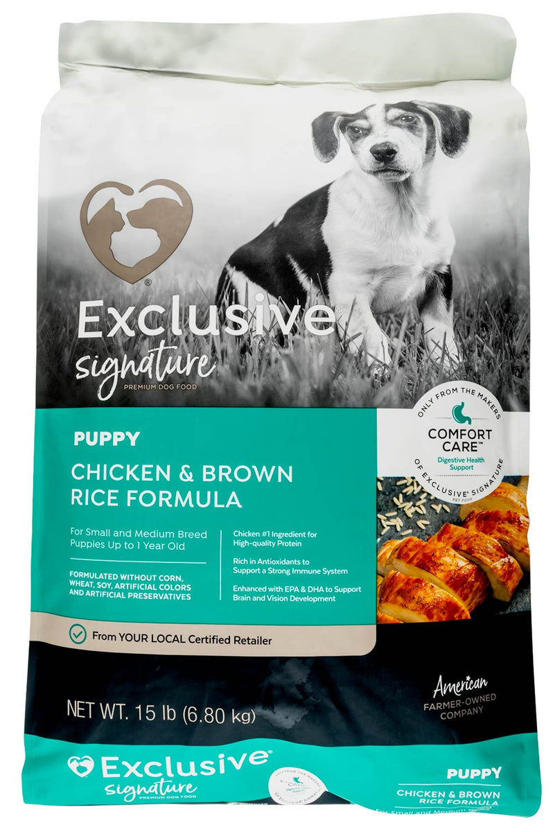 Purina Exclusive Puppy Dry Dog Food, Chicken/Brown Rice — Jeffers