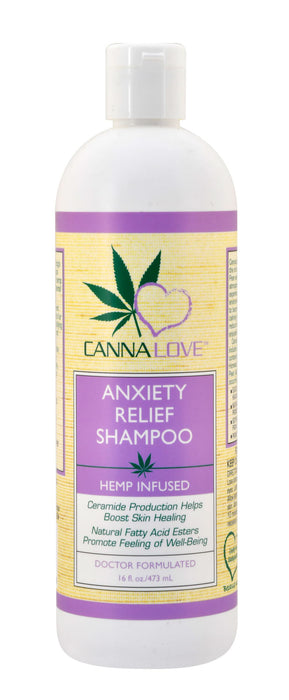 CannaLove Anxiety Relief Shampoo, 16 oz -   