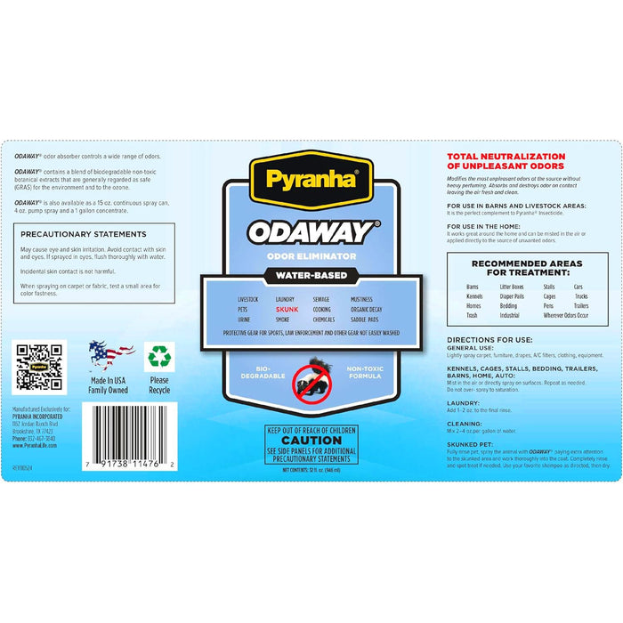 Pyranha Odaway Odor Eliminator Spray - CXA2 - 32 oz - 3