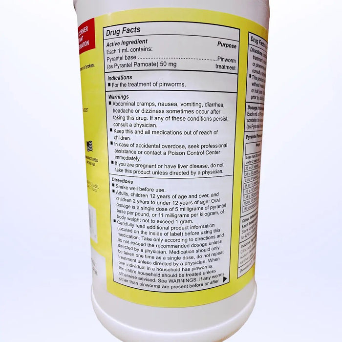 Pyrantel Pamoate Oral Suspension Anthelmintic - VTP5 - 16oz - 3