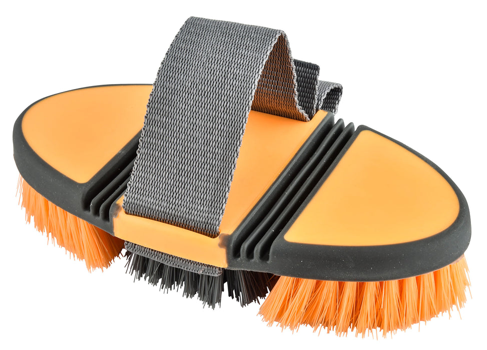 Lami-Cell Two-Tone Flexible Body Brush - Orange/Dark Gray  