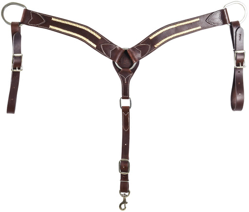 Cashel Rawhide Lace Breast Collar -   