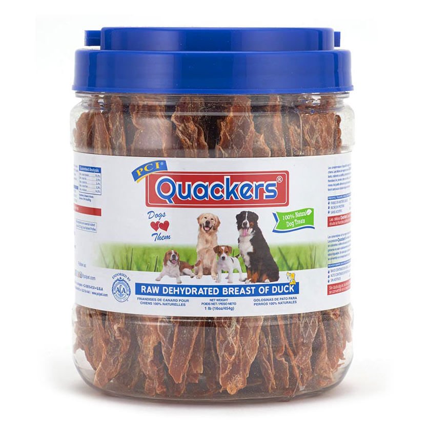Quackers Canister, 1 lb for dogs — Jeffers