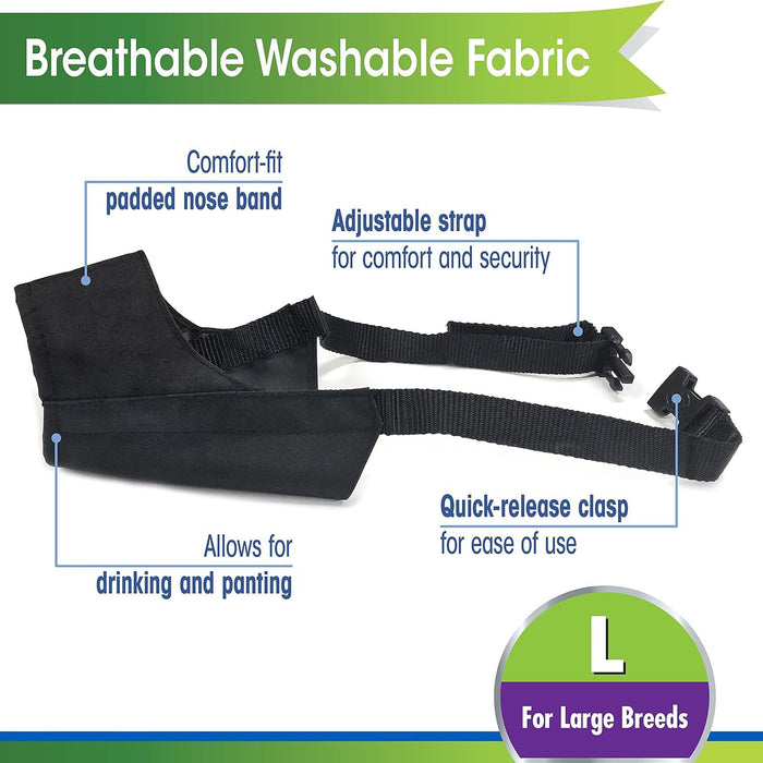 Quick - Fit Dog Muzzle by Four Paws - 39E6 - Size 4 (10 1/2") - 19