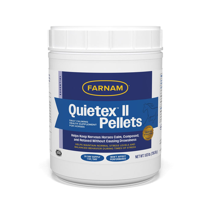 Quietex II Focusing & Calming Supplement for Horses - FAHU - 1.625 lbs - Pellets - 14