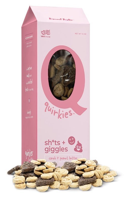 Quirkies, Sh*ts + Giggles, Peanut Butter & Carob - Jeffers - Dog Supplies > Dog Treats