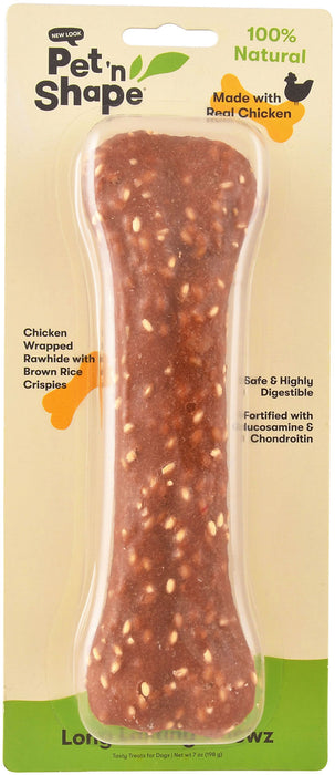 Long-Lasting Chewz, Chicken & Brown Rice - Long-Lasting Chewz 8" Bone, Chicken & Brown Rice  