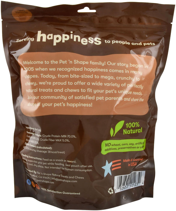 Pet 'n Shape Roasted Beef Lung Treats - 9 oz Beef Lung Slices  