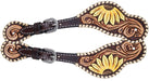 Rafter T Hand Painted Sunflower Ladies Spur Straps - Jeffers - Horse Supplies > Riding Apparel & Accessories