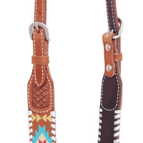 Rafter T Painted Aztec One Ear Headstall - RTRDT - 4