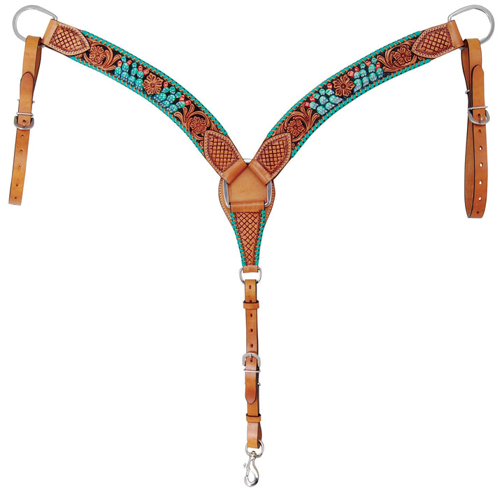 Rafter T Painted Cactus Breast Collar, Horse - RTRAH - 1