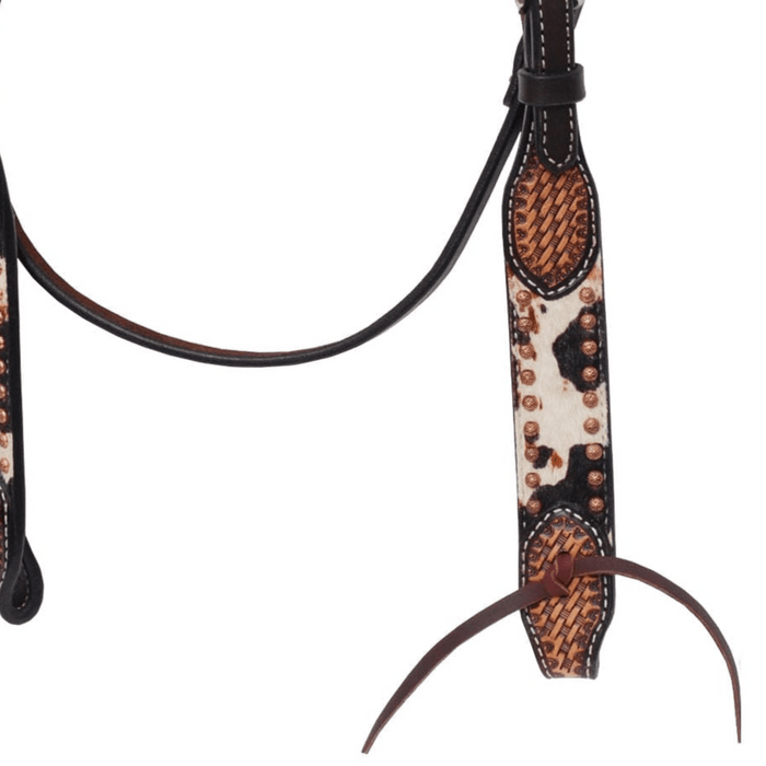 Rafter T Peppered Hide Browband Headstall - RTRFF - 3