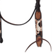Rafter T Peppered Hide Browband Headstall - RTRFF - 3