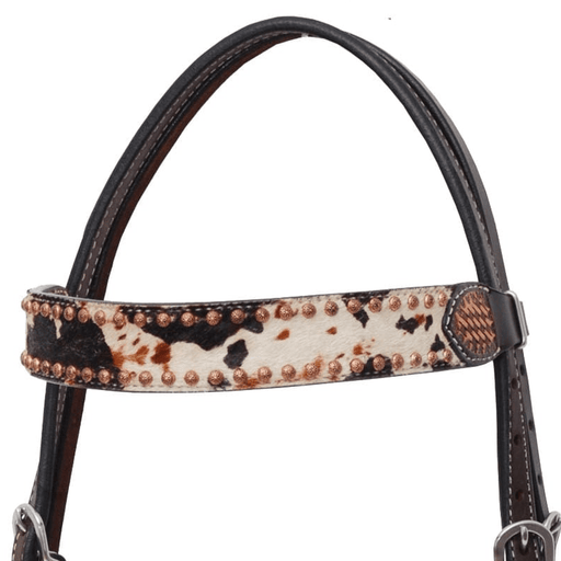 Rafter T Peppered Hide Browband Headstall - RTRFF - 2