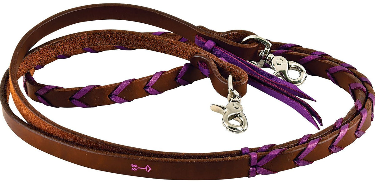 Rafter T Plaited Barrel Racing Reins for Horses — Jeffers