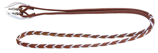 Rafter T Plaited Barrel Racing Reins - Jeffers - Horse Supplies > Horse Tack