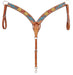 Rafter T Thunderbird Breast Collar, Full, Lt Oil - Jeffers - Horse Supplies > Horse Tack > Breast Collars