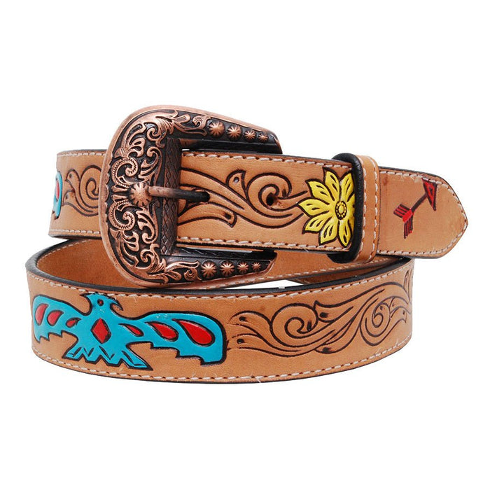 Rafter T Thunderbird Ladies' Belt, Brown - RTRF2 - Small - 2