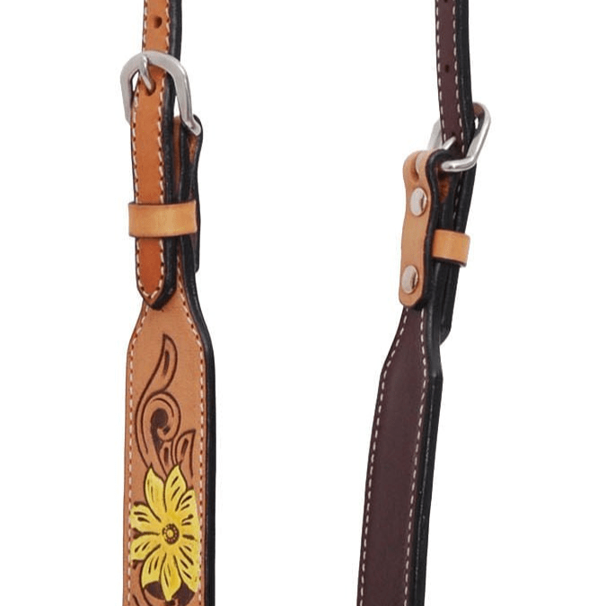 Rafter T Thunderbird Single Ear Headstall, Full, Lt Oil - RTRE6 - 3