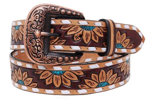 Rafter T Turquoise Sunflower Belt for Women — Jeffers