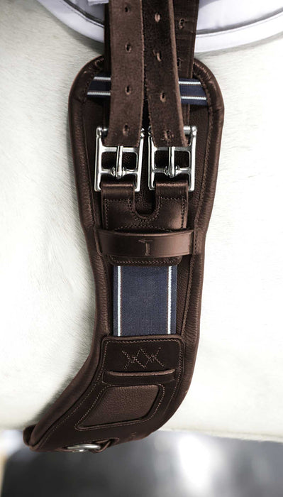 Rambo Micklem Short Comfort Girth, Dark Havana - Jeffers - Horse Supplies > Horse Tack > Cinches