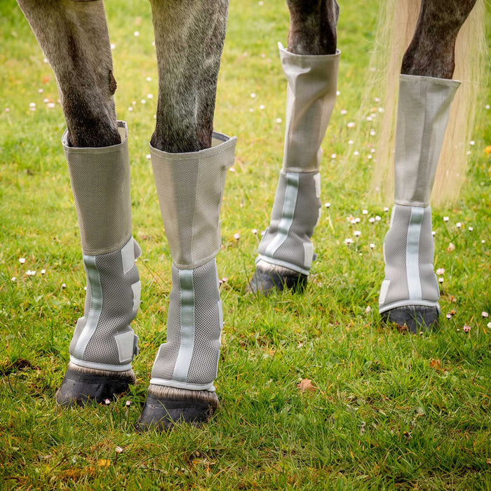 Rambo Tech - Fit Fly Boots with 3D Airmesh Fabric - FOCAB - Silver - Full - 4 Pack - 1
