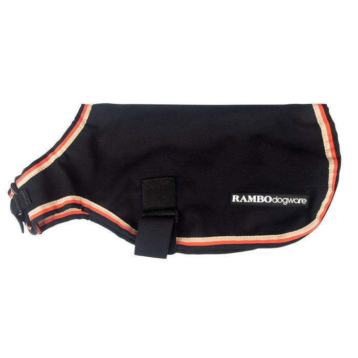 Rambo Waterproof Fleece Dog Coat, Black/Tan - FO33R - Large - 3
