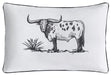 Ranch Life Indoor/Outdoor Pillow, Steer - Jeffers - Home Goods & Gifts > Home Decor and Candles for Home Improvement