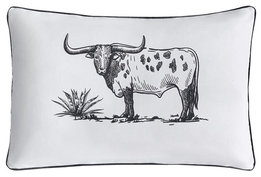 Ranch Life Indoor/Outdoor Pillow, Steer - Jeffers - Home Goods & Gifts > Home Decor and Candles for Home Improvement