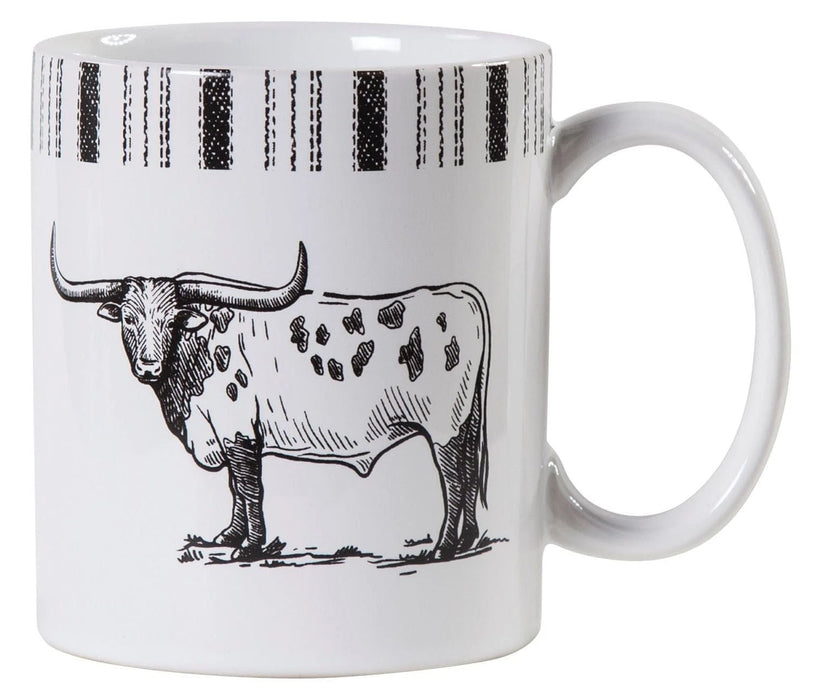 Ranch Life Longhorn Mugs, Set of 4 - Jeffers - Home Goods & Gifts > Kitchen