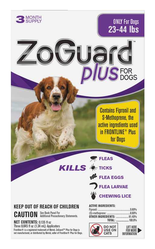 ZoGuard Plus for Dogs, 3 pack - 23-44 lb ZoGuard Plus for Dogs, 3-Month Supply  