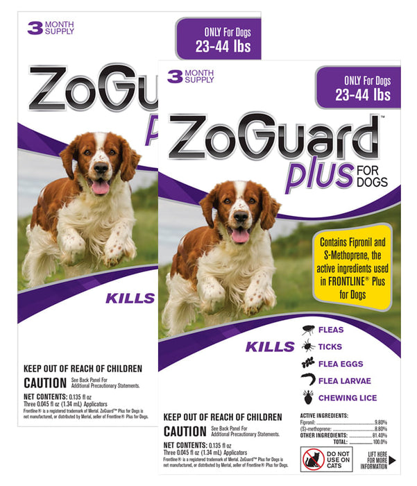 ZoGuard Plus for Dogs, 6 pack - ZoGuard Plus, Dogs 23-44 lb, 6 pack  