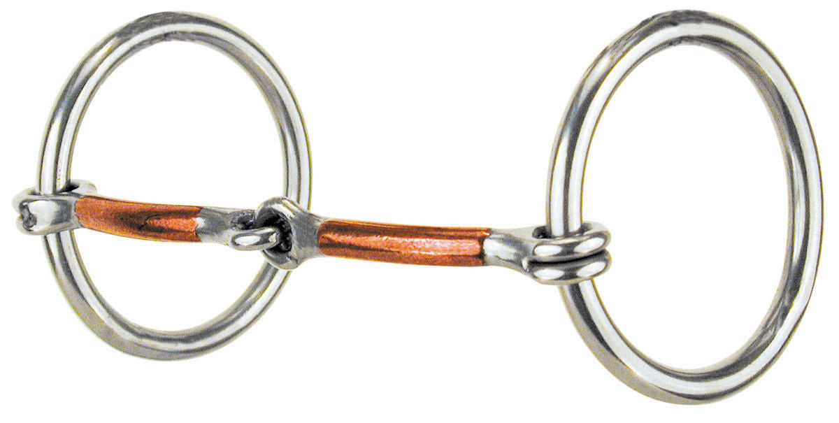 Reinsman Miniature/Pony Copper Mouth O-Ring Snaffle -   