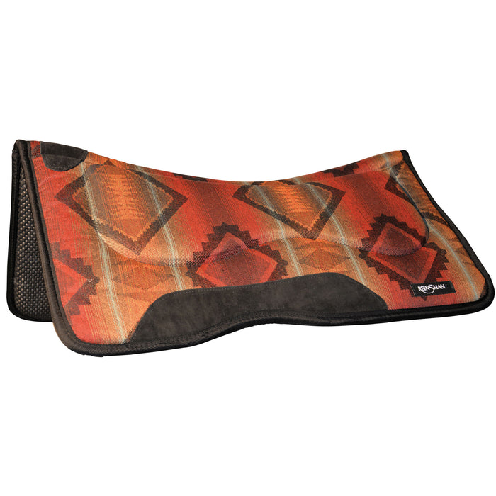 reinsman-m2-lite-saddle-pad-32-x-32-color-diablo-teal - Red/Tan Southwest