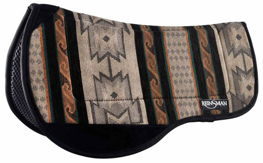 Reinsman Contour Trail Saddle Pad, 30" x 34" x 1" - Chocolate/Sand/Black  