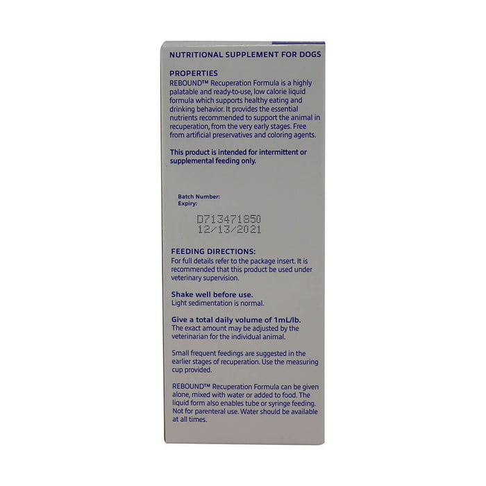 Rebound Recuperation Formula for Dogs – Digestive & Recovery Support - 015-VC01-0850 - 5.1 fl oz (150 mL) - 4