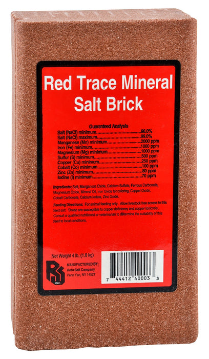 Red Trace Mineral Salt Brick - Jeffers - Animal Health & Wellness > Vitamins & Supplements