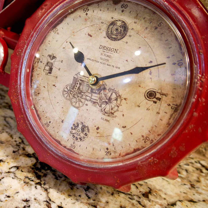 Red Tractor Wall Clock - Jeffers - Home Goods & Gifts > Home Decor and Candles for Home Improvement