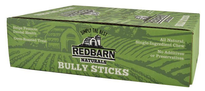 Redbarn Low Odor Bully Sticks – Natural, Long - Lasting Dog Chews - 24BX - 9"L - Case of 50 ct - 10