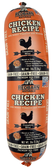 Redbarn Naturals Grain - Free Chicken Recipe Dog Food Roll, 3 lb - Jeffers - Dog Supplies > Dog Food > Wet Dog Food