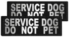 Reflective 'Service Dog Do Not Pet' Patches, Set of 2 - Jeffers - Dog Supplies > Dog Apparel > Service Dog Supplies